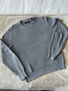 All Saints Men's Crewneck Sweater in Gray